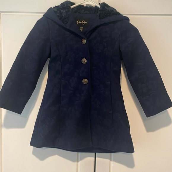Child’s navy blue coat by Jessica Simpson size M 5-6 - Picture 1 of 4